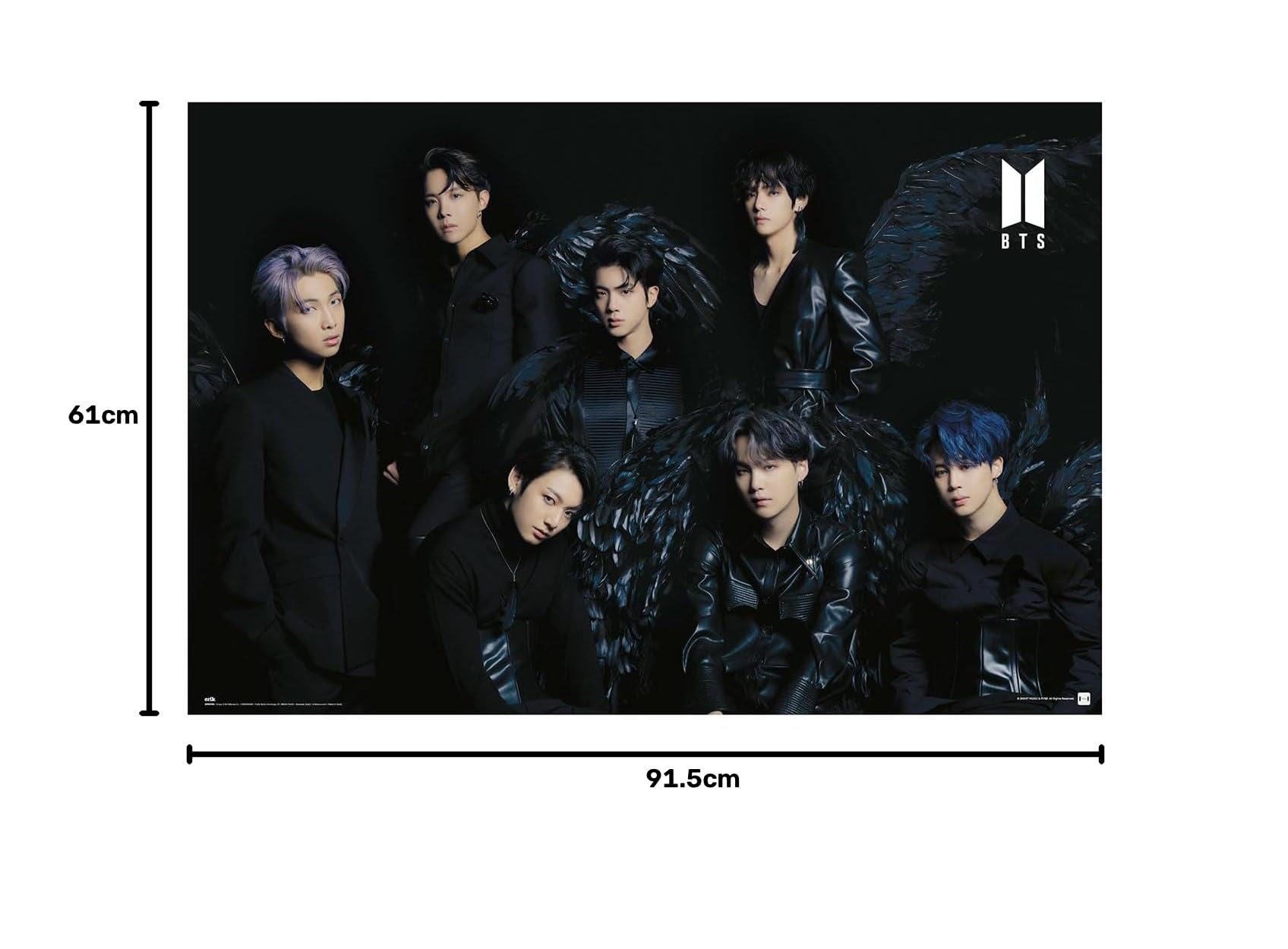 Grupo Erik BTS Police Dept Poster - 36 x 24 inches / 91.5 x 61 cm